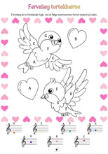 Indlæs billede til gallerivisning Valentine elevark – musik med hjerter og god stemning 💖🎵