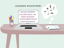 Indlæs billede til gallerivisning Online Musikkens alfabet & Noder og pauser